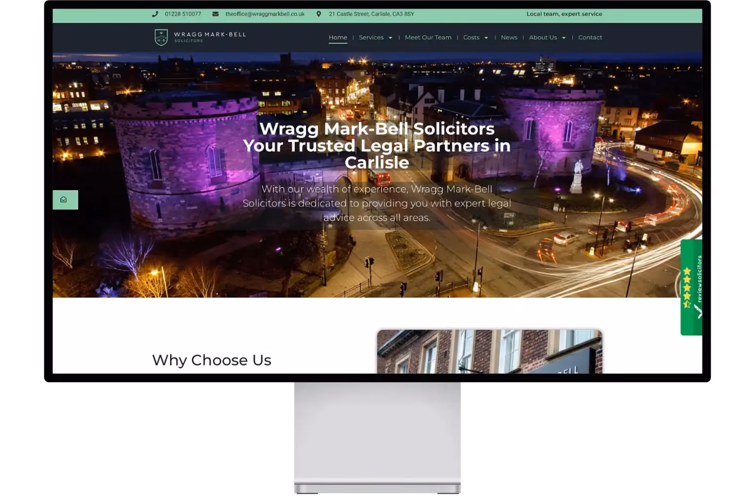 wragg mark-bell solicitors website designed by fecking creative
